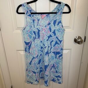 Lilly Pulitzer "Bay blue into the deep" Linen Dress